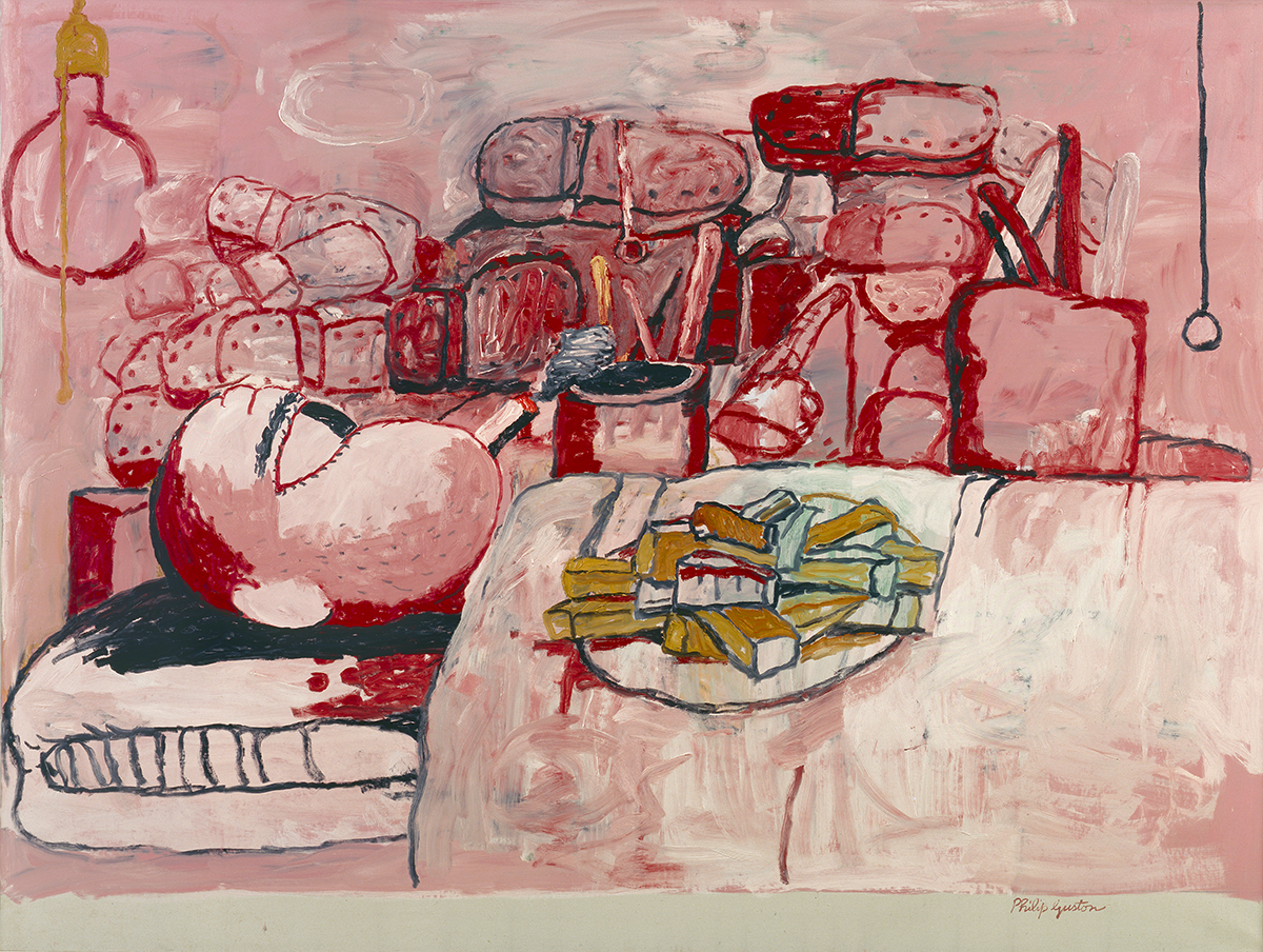 Philip Guston, Painting, Smoking, Eating, 1973.