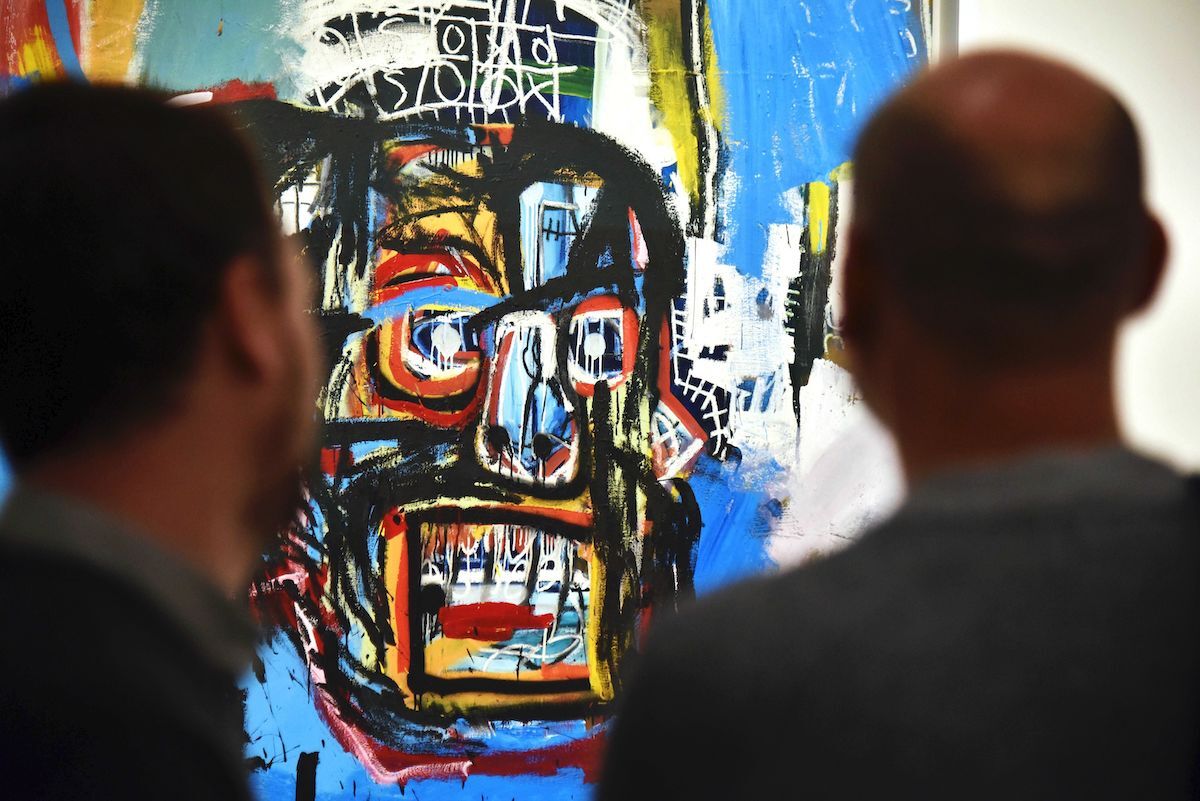 A Jean-Michel Basquiat exhibition at the Fondation Louis Vuitton in Paris.