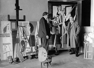 Picasso in his studio, Paris, 1922.